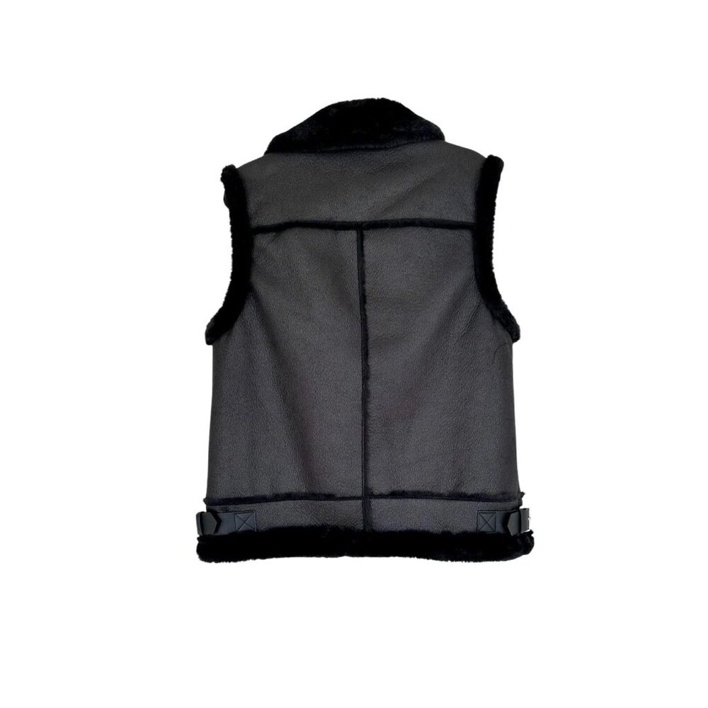 House of Harlow 1960 Faux Suede Moto Vest - Picture 7 of 8
